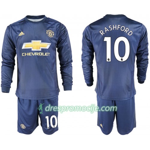 Manchester United Dres RASHFORD 10 Dječji Treći 2018/19 Dugim Rukavima Manchester United Dres RASHFORD 10 Dječji Treći 2018/19 Dugim Rukavima